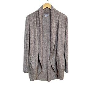 Barefoot Dreams CozyChic Lite Circle Cardi‎ Cardigan Tan Women’s XS/Small